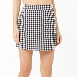 F21 Plaid Skirt